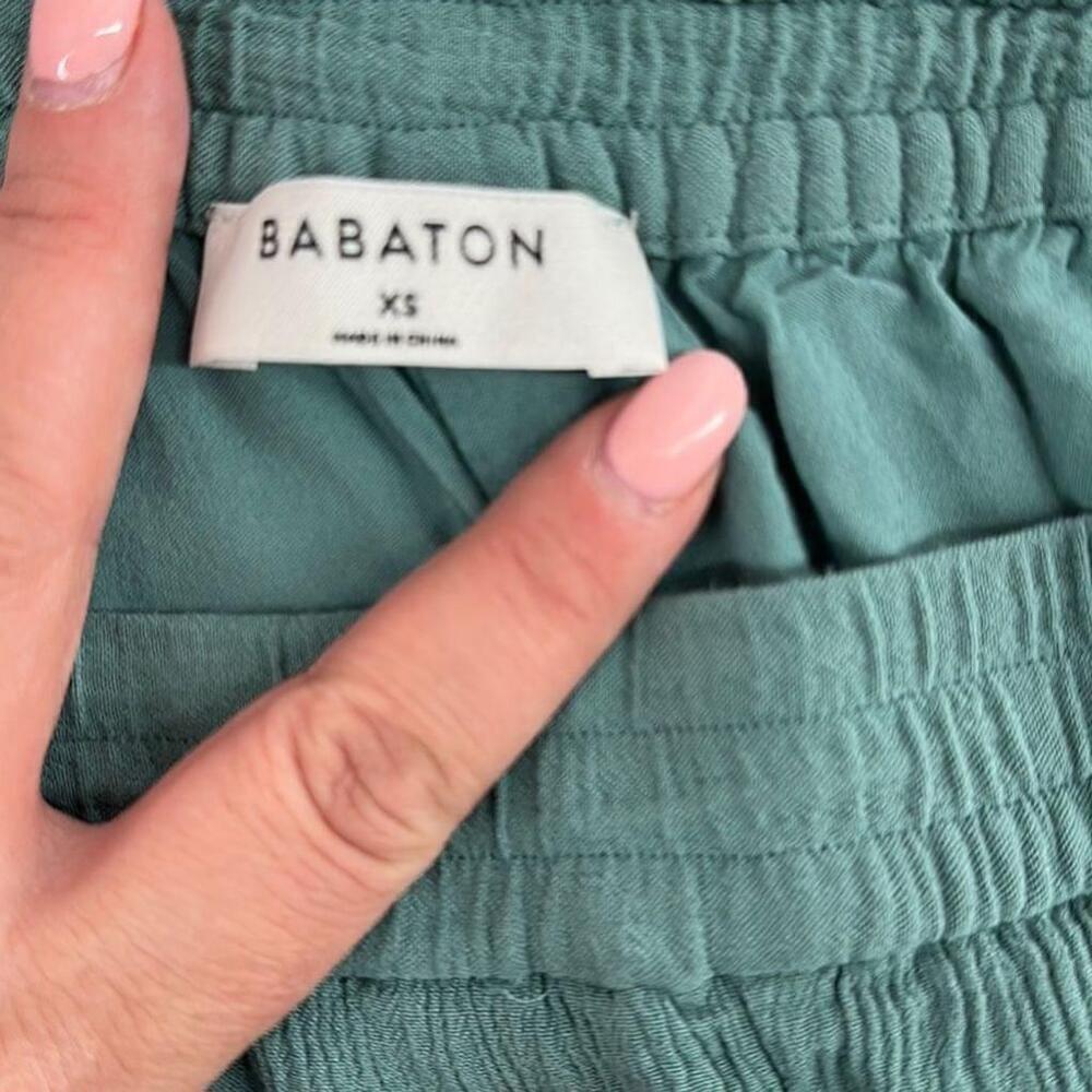Aritzia Babaton Carson Pant wide leg light weighed lined gauzey beach lounge xs - Picture 7 of 9